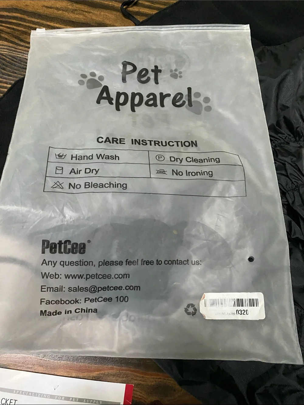 PetCee dog jacket